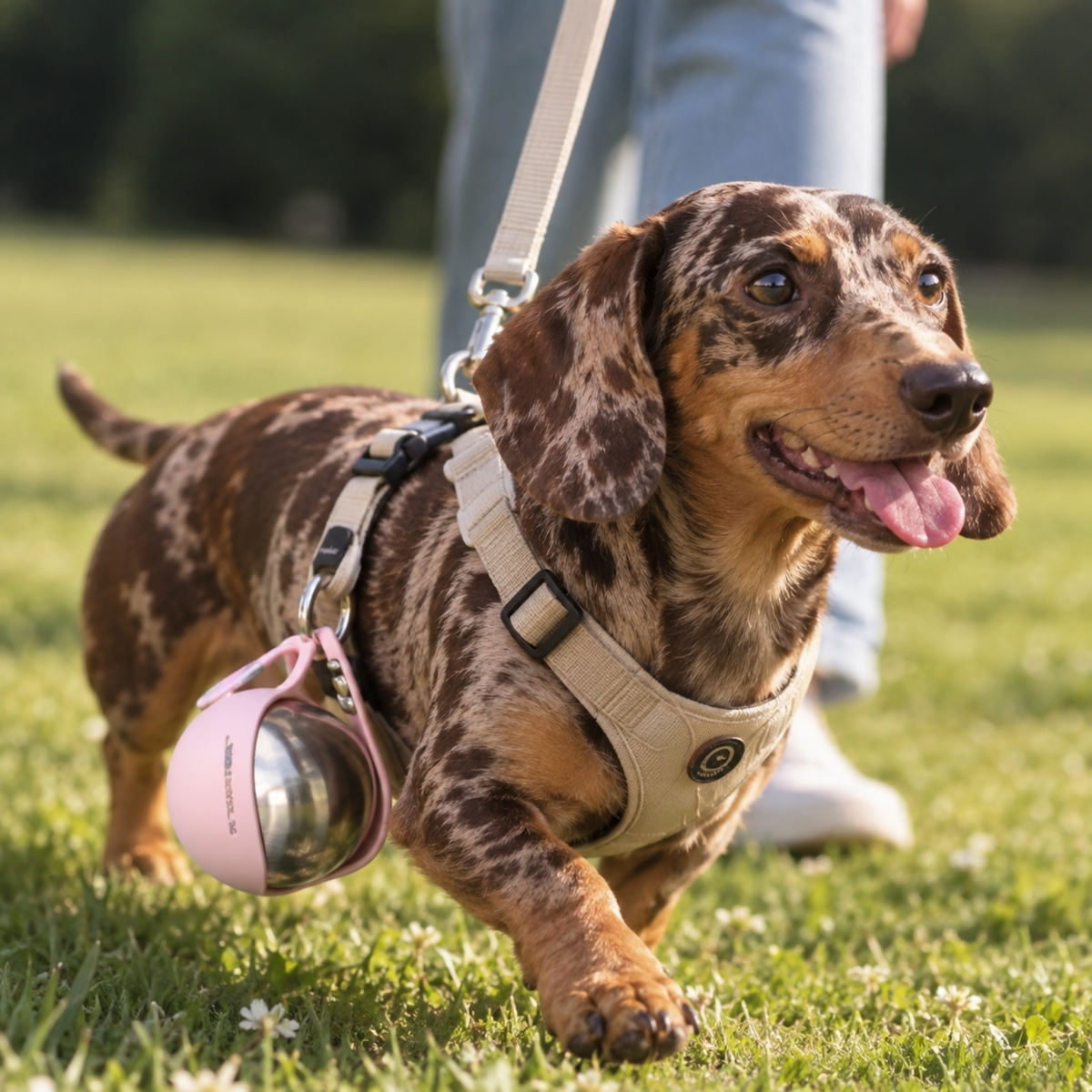 Bebedero portátil 2 en 1 para perros